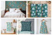 Spring Bunny Pattern Collection, an Illustration by Johanna V. Creative (Thumbnail 2 of 7)