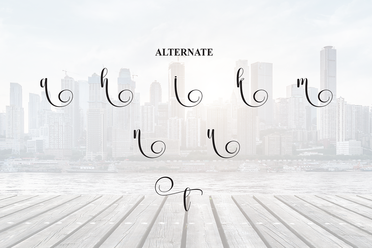 Downtown | Script Font, a Handwritten Font by Scratchones (Photo 8 of 9)