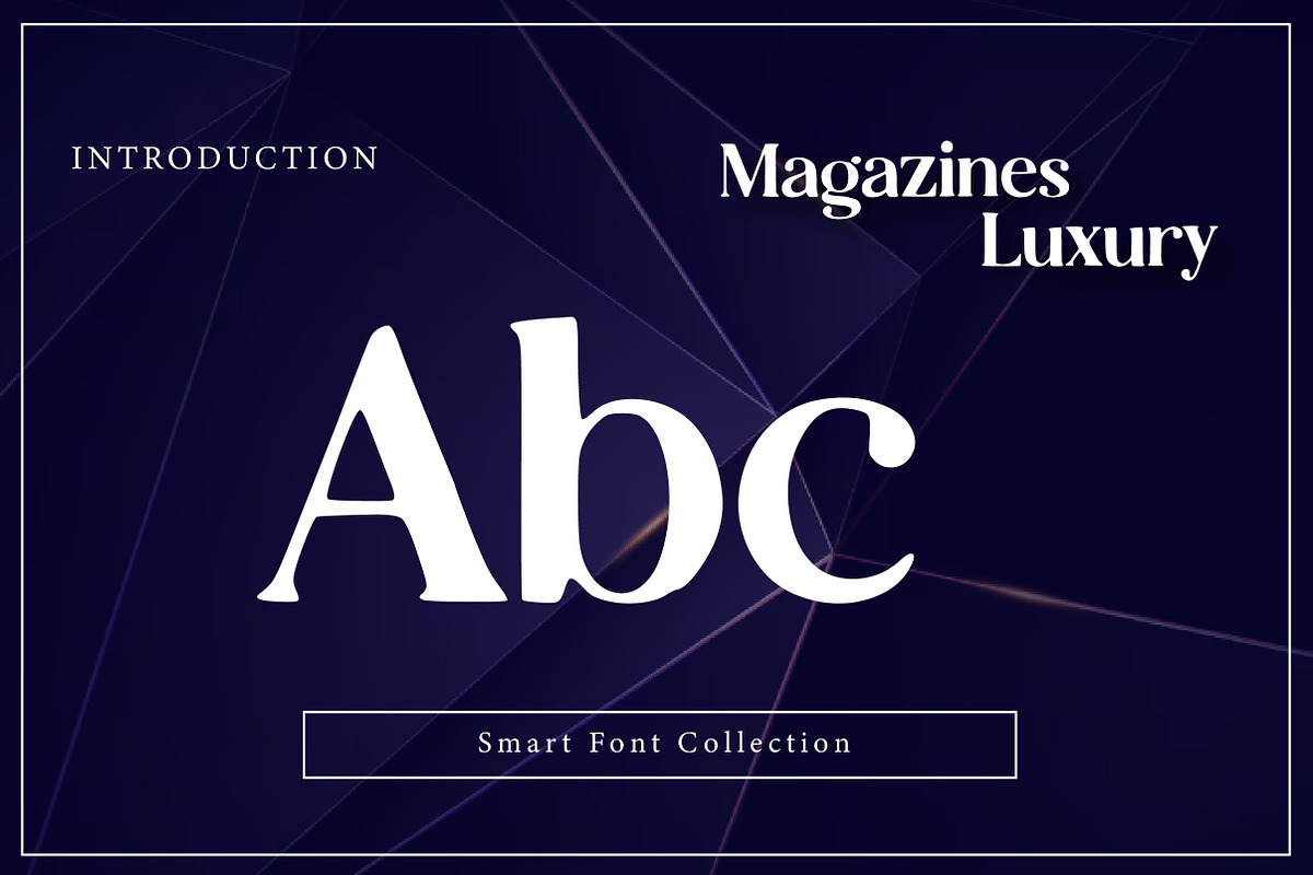 Magazines Luxury, a Sans Serif Font by Wow Magic (Photo 2 of 3)