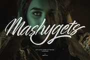 Mashygets, a Script Font by Indotitas (Thumbnail 1 of 9)
