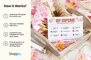 Cupcake Kit Instructions Guide Cards, a Card Template by Snapybiz (Thumbnail 7 of 10)