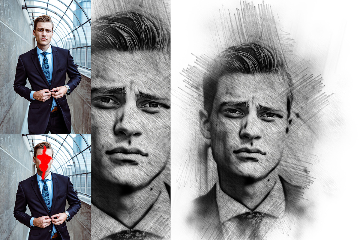Pencil Sketch, an Action Add-On by MRI STUDIO (Photo 3 of 11)