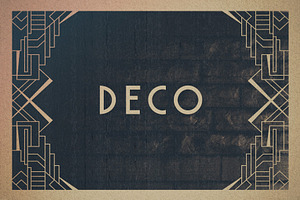 16 Art Deco Borders