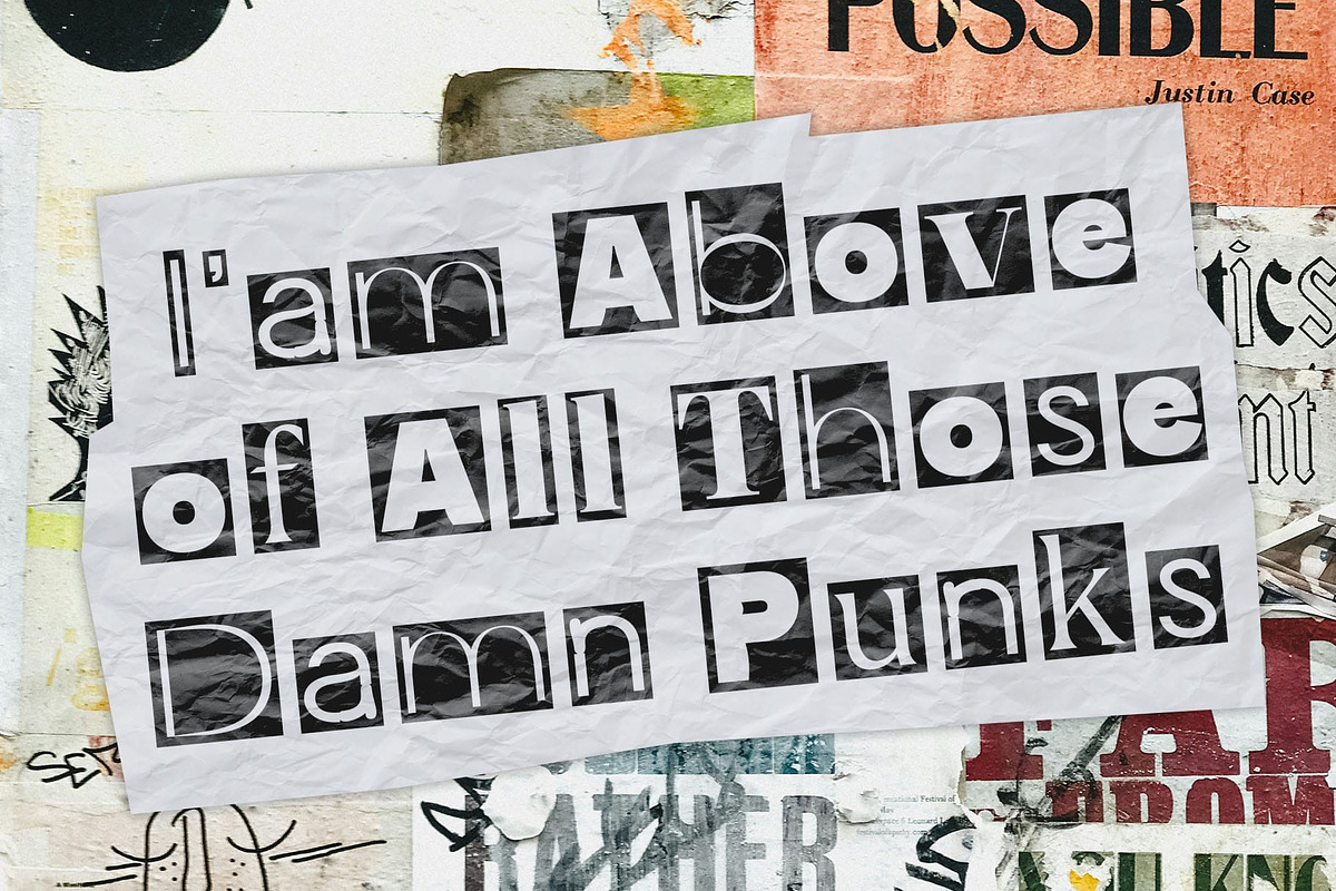 CS Libra – Collage Font, a Sans Serif Font by Craft Supply Co. (Photo 2 of 8)