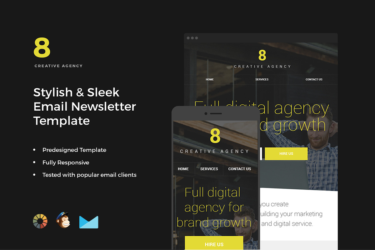 14 Email Newsletter Templates Bundle, an Email Template by ZippyPixels (Photo 6 of 15)