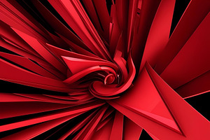 Red graphic swirls shape abstract, an Abstract Photo by ComfortQ