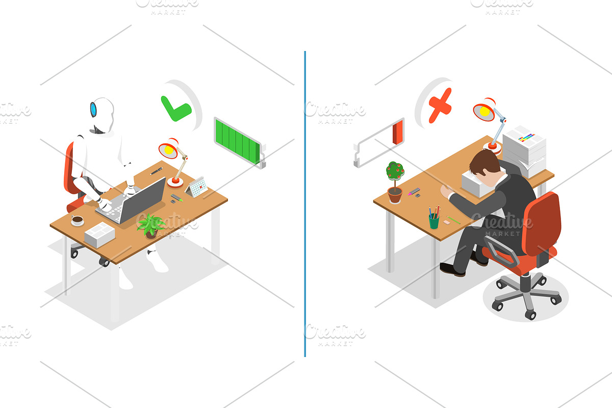 Artificial Intelligence Set 01, a Technology Illustration by AndriiStore (Photo 8 of 11)