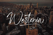 Westonia - Signature Font, a Script Font by Alpaprana (Thumbnail 1 of 19)