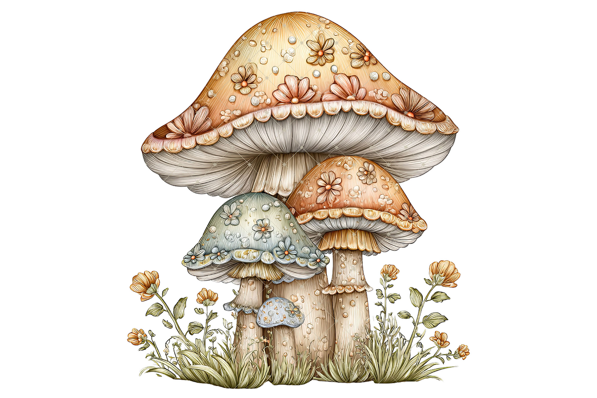 Fairy Mushroom Clipart PNG, a Food Illustration by Memories By Lea (Photo 8 of 19)