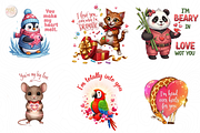 Valentine Animal Quotes PNG Clipart, an Animal Illustration by KennedyStudio (Thumbnail 3 of 5)