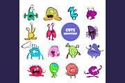 Color monsters big set, an Illustration by lidiya_zayac (Thumbnail 2 of 5)