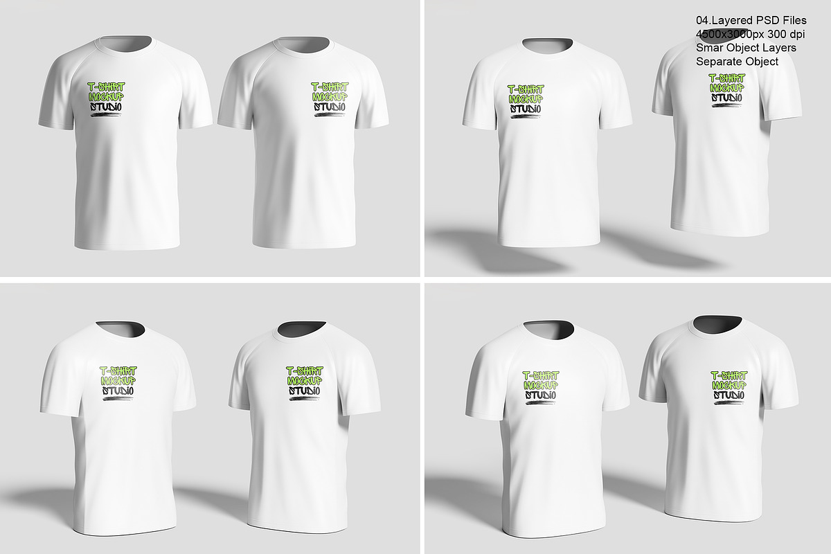High-Quality T-shirt Mockup, a Shirt Mockup by safrizalstudio (Photo 1 of 5)