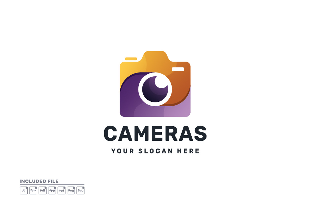 Camera Colorful Gradient Vector Logo, a Branding & Logo Template by yuanesei
