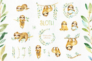 Sloth & Family Collection, an Animal Illustration by StarJam (Thumbnail 2 of 5)