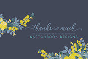 Golden Wattle Design Collection, an Illustration by Sketchbook Designs (Thumbnail 13 of 13)