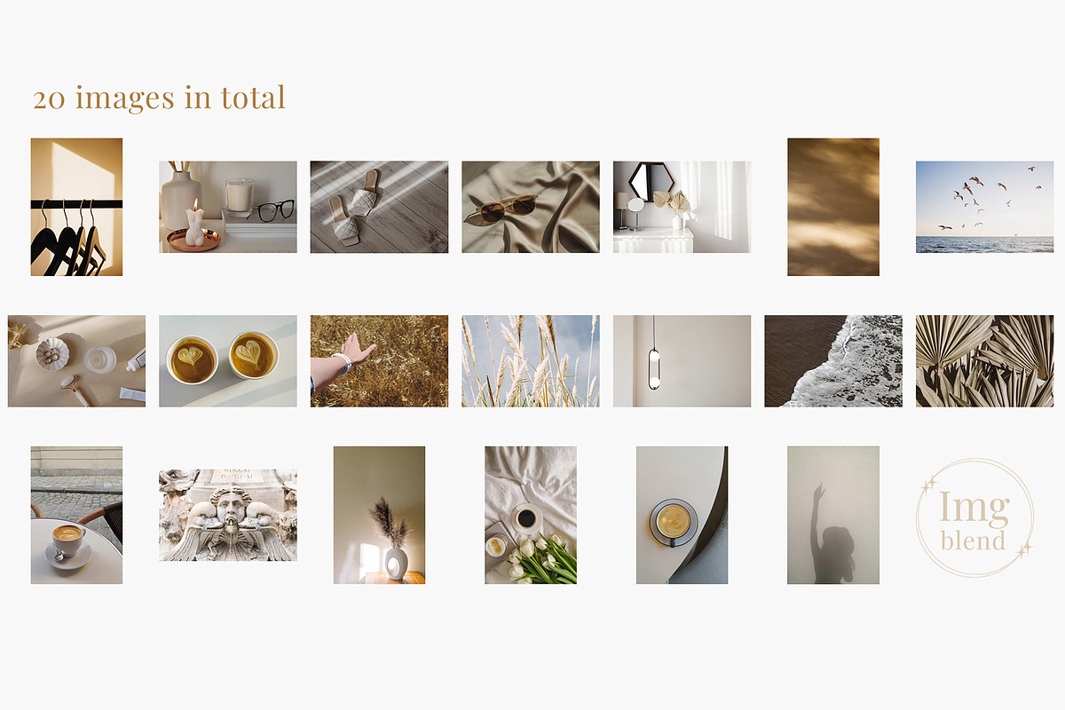 Neutral aesthetic. Stock photo set., a Photo by Imageblend (Photo 7 of 7)