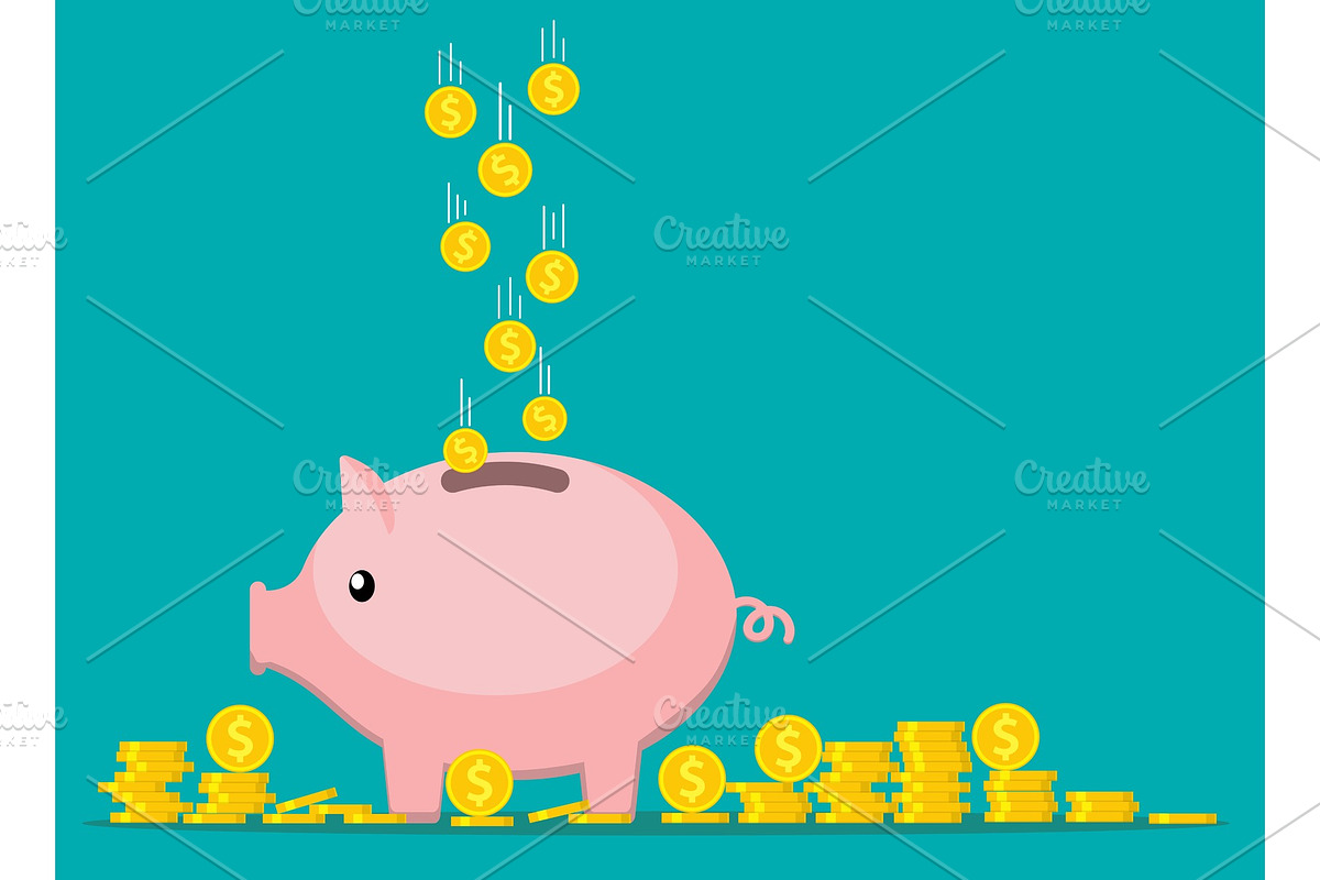 Pink coin box., an Object Graphic by ModVector