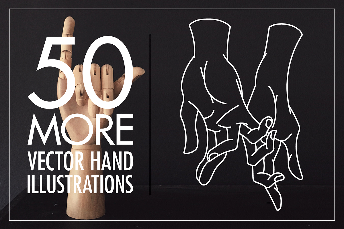 Vector Hand Illustrations Set 2, an Illustration by Inkwell Supply Co (Photo 1 of 27)