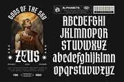 Zentras Typeface, a Blackletter Font by alit design (Thumbnail 8 of 17)