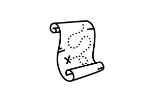 Marine port icon. Outline, a Transportation Illustration by Things for designers