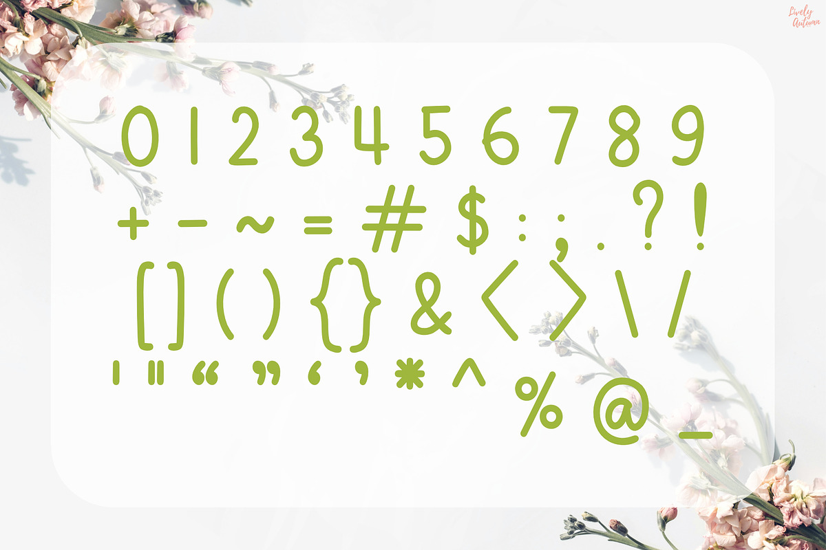Botany | Handwriting Font, a Handwritten Font by LivelyAutumn11.11 (Photo 3 of 5)
