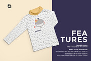 Toddler Turtle Neck Tshirt Mockup, a Shirt Mockup by Designertale (Thumbnail 7 of 11)