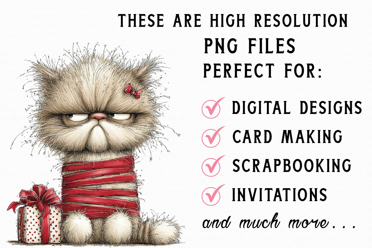 Whimsical Grumpy Christmas Animals, an Illustration by Libby Wishes (Photo 7 of 7)
