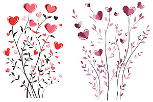 Branches With Heart Shape Flowers