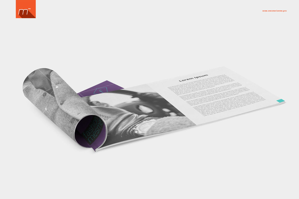 Landscape Brochure Mock-up, a Print Template by BlackMocca (Photo 3 of 8)