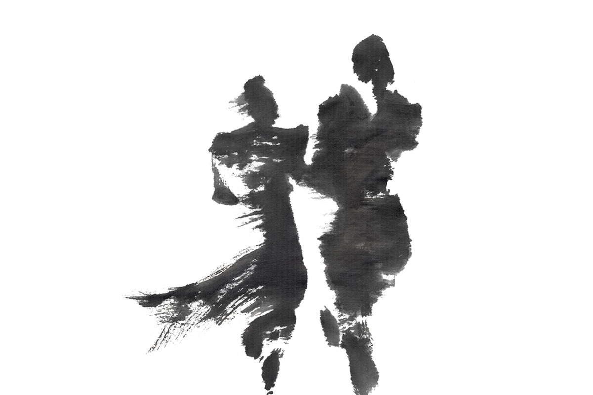 Ever After sumi-e painting, a Background Graphic by Quetzal Art (Photo 2 of 4)