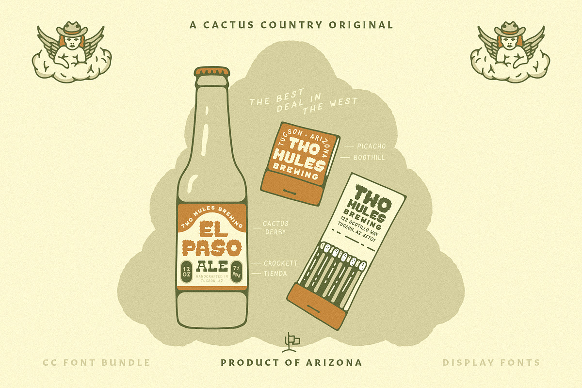 CC Heritage Display Font Bundle, a Handwritten Font by Cactus Country (Photo 5 of 5)