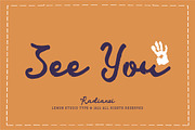 Radiansi - Vintage Script, a Script Font by Lemon Studio Type (Thumbnail 7 of 7)