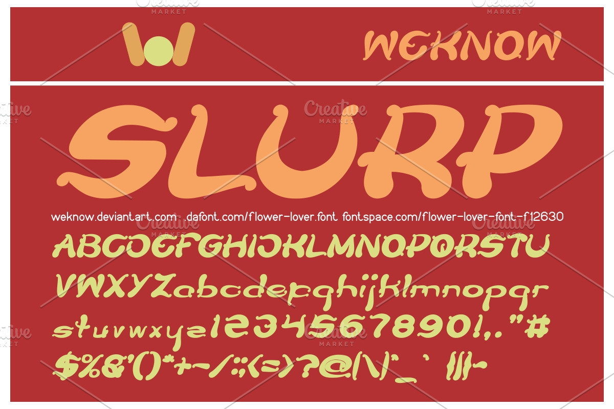flower lover font preview 2