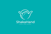Shaka Hand Surf Life Logo Template, a Branding & Logo Template by yopie (Thumbnail 2 of 3)