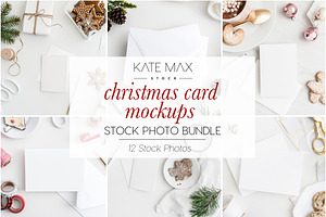 Christmas Holiday Card Mockup Bundle