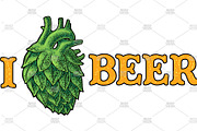 Hop cone heart engraving, a Food Illustration by MoreVector (Thumbnail 2 of 3)