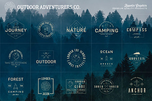 150 Outdoor Adventurers Logos