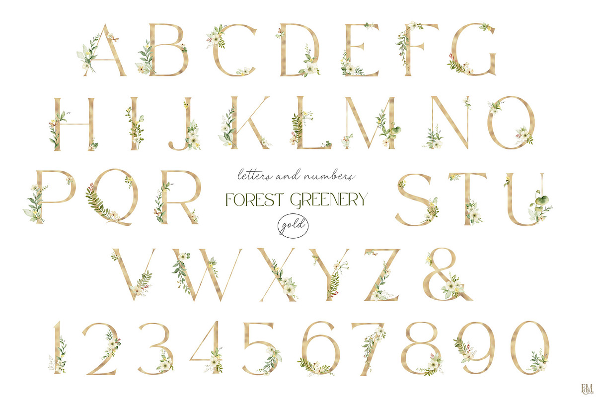 Watercolor set of Forest Greenery, an Illustration by Elena Medvedeva (Photo 9 of 15)