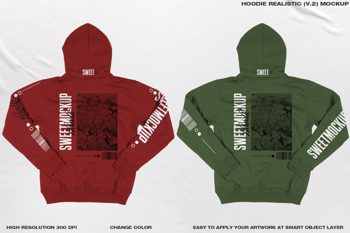 HOODIE REALISTIC (V.2) MOCKUP, a Hoody Mockup by DaldSgh (Photo 7 of 12)