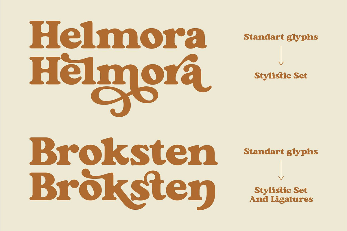 Aloha Chunky - Retro Font, a Serif Font by Keithzo (Photo 4 of 11)