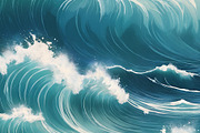 Ocean Waves, a Decorative Illustration by h.utomo (Thumbnail 29 of 31)
