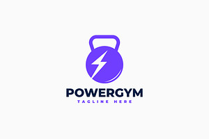 Power Gym Logo Template, a Branding & Logo Template by Zeer Graphic