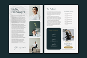Sawyer Media Kit Canva Template, a Templates & Theme by Regent Parkette (Thumbnail 2 of 3)