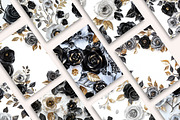 3D Sequin Black and Silver Roses, a Pattern Graphic by PrintablesByFranklyn (Thumbnail 6 of 6)