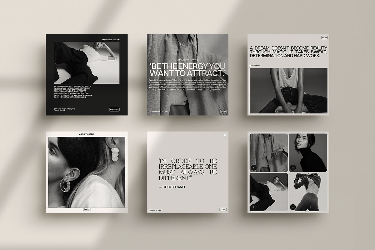 Editorial Instagram Post, a Social Media Template by Moscovita Studio (Photo 6 of 18)