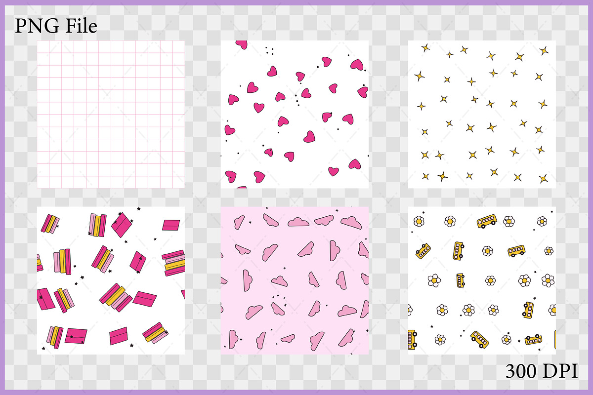 Back to School Seamless Pattern Set, a Pattern Graphic by Gfx Expert Team (Photo 2 of 3)