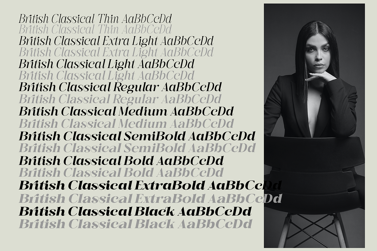 British Classical - Display Serif, a Serif Font by TypeClassHeroes (Photo 2 of 15)