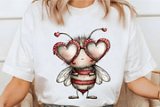 Whimsical Bee Mine Valentine Clipart, an Illustration by designcity5 (Thumbnail 3 of 5)
