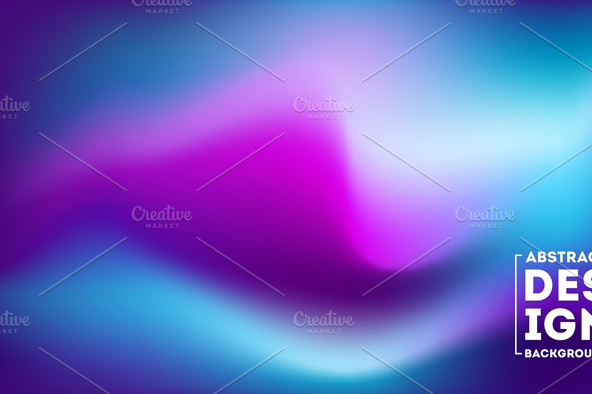 Set of blurred gradient mesh vector, a Background Graphic by Lucky Creative (Photo 6 of 6)
