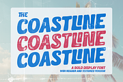 Coastline - A Bold Display Font, a Handwritten Font by Ainun Jinan (Thumbnail 1 of 12)
